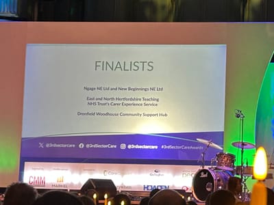 Photo from the 3rd sector care awards