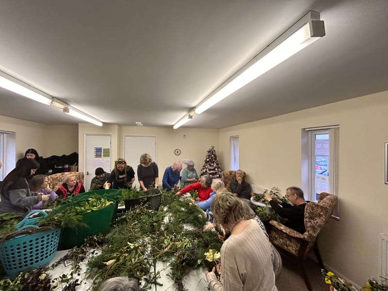 Wreath making with Mel at the Hub £5 donation please