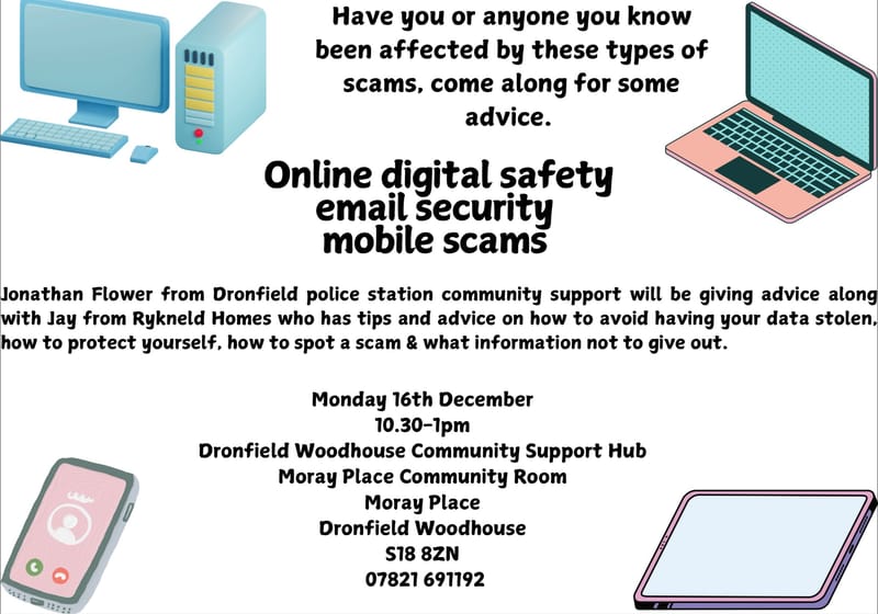 Email, mobile and telephone awareness advice