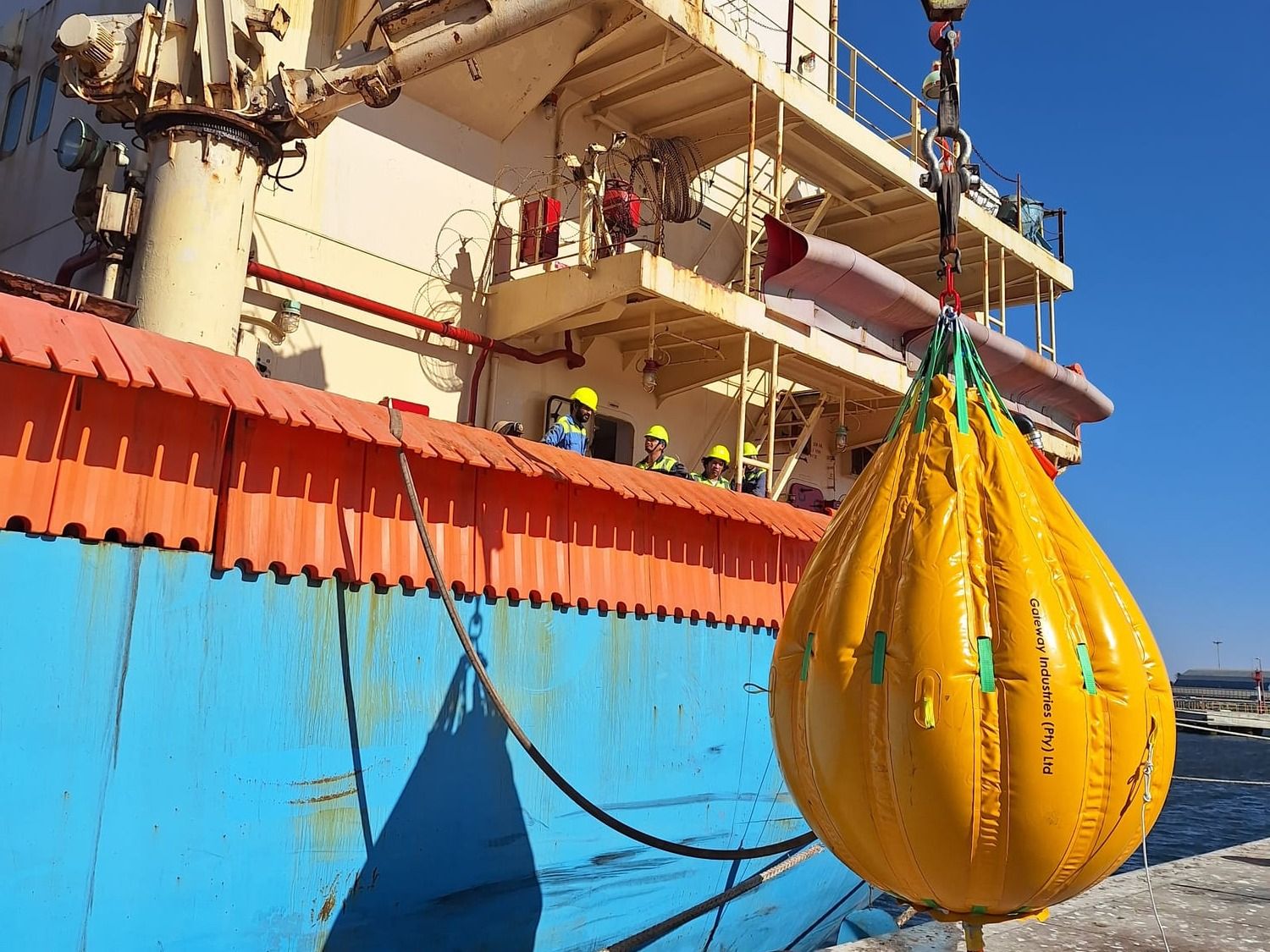 Load testing 4-ton ship Jib Crane