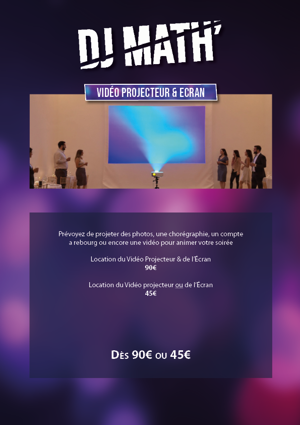 Vidéo projecteur & ecran