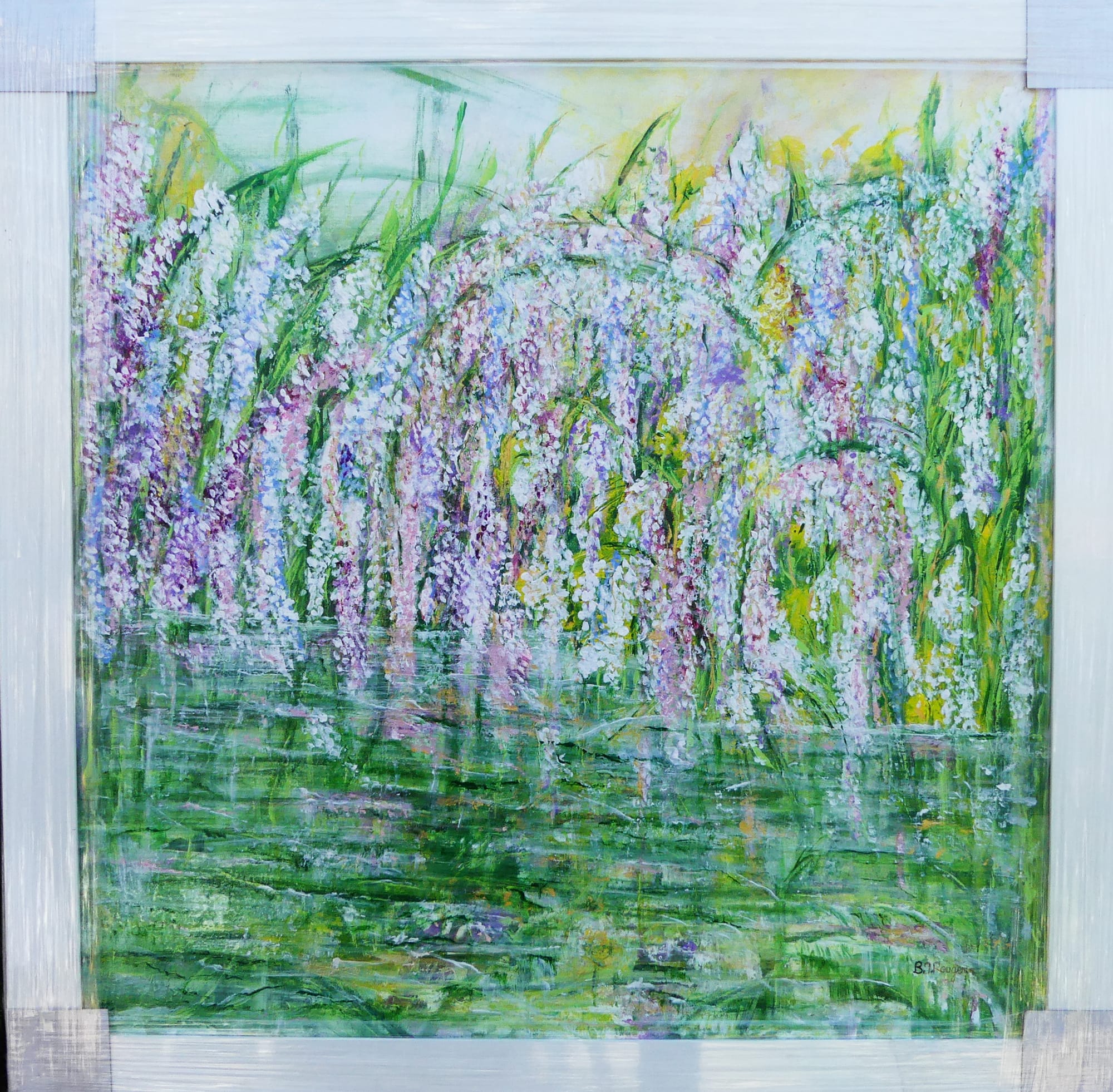 N° 378 Glycines sur un plan d'eau