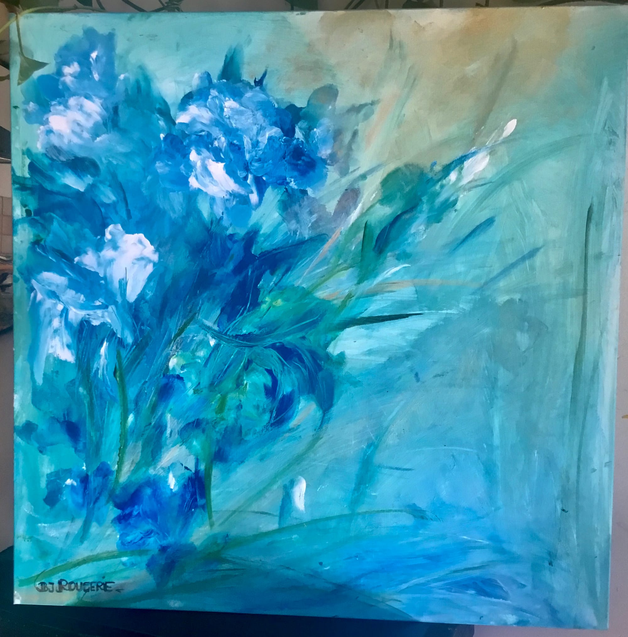 N° 889 Iris et Pivoines en Provence