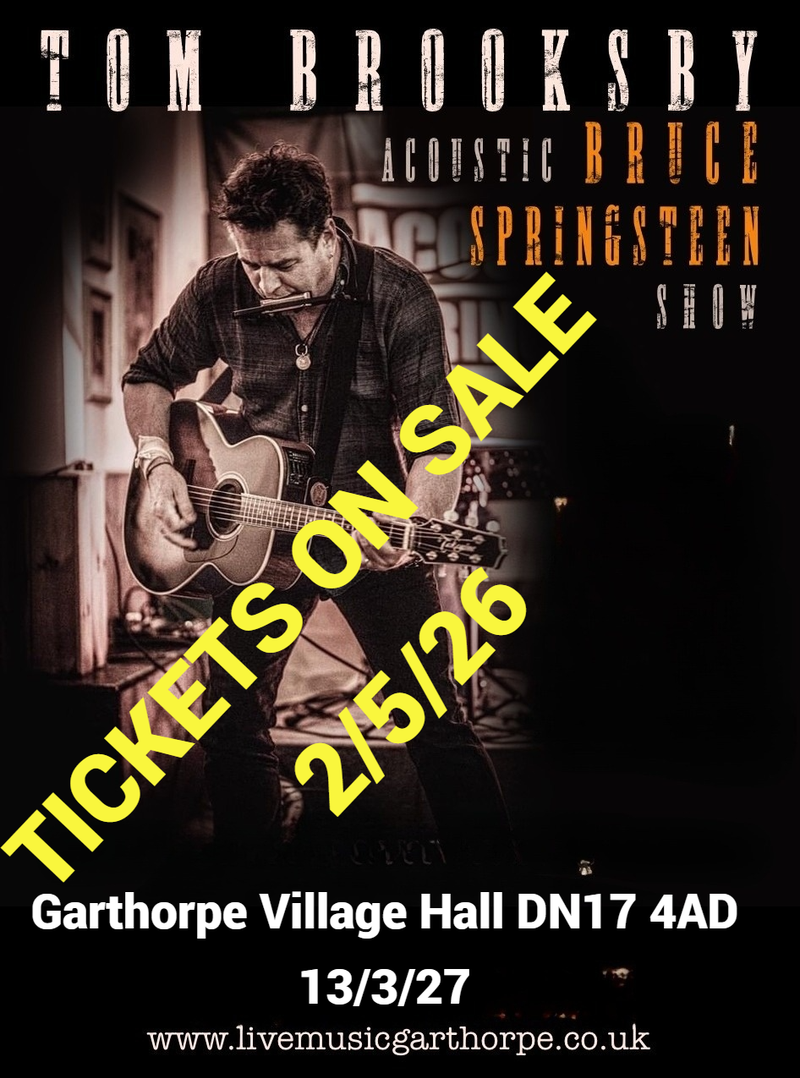 Tom Brooksby- An Acoustic Bruce Springsteen Show