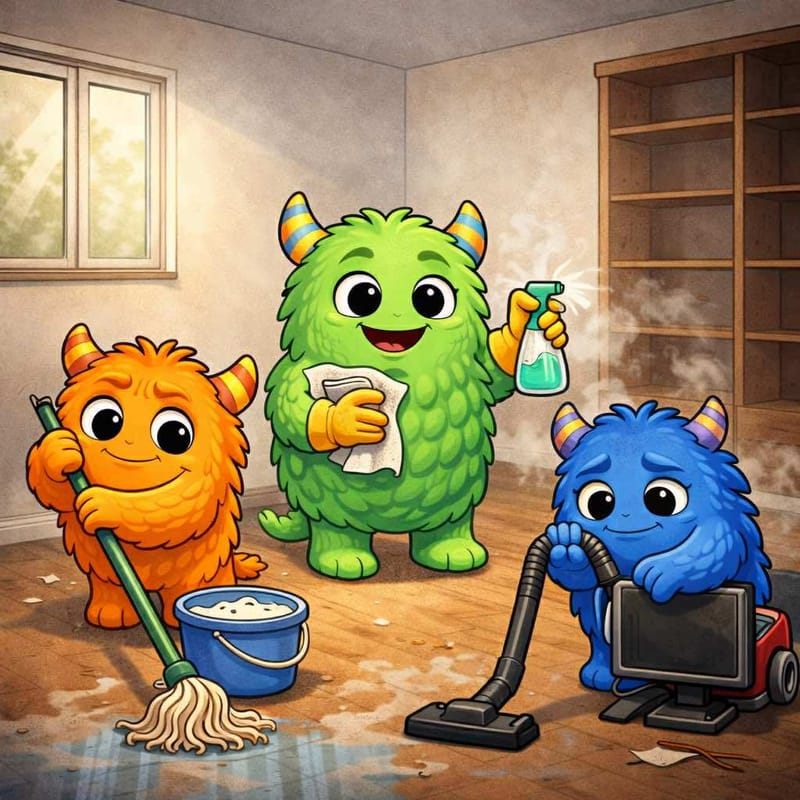 Nettoyage après Débarras