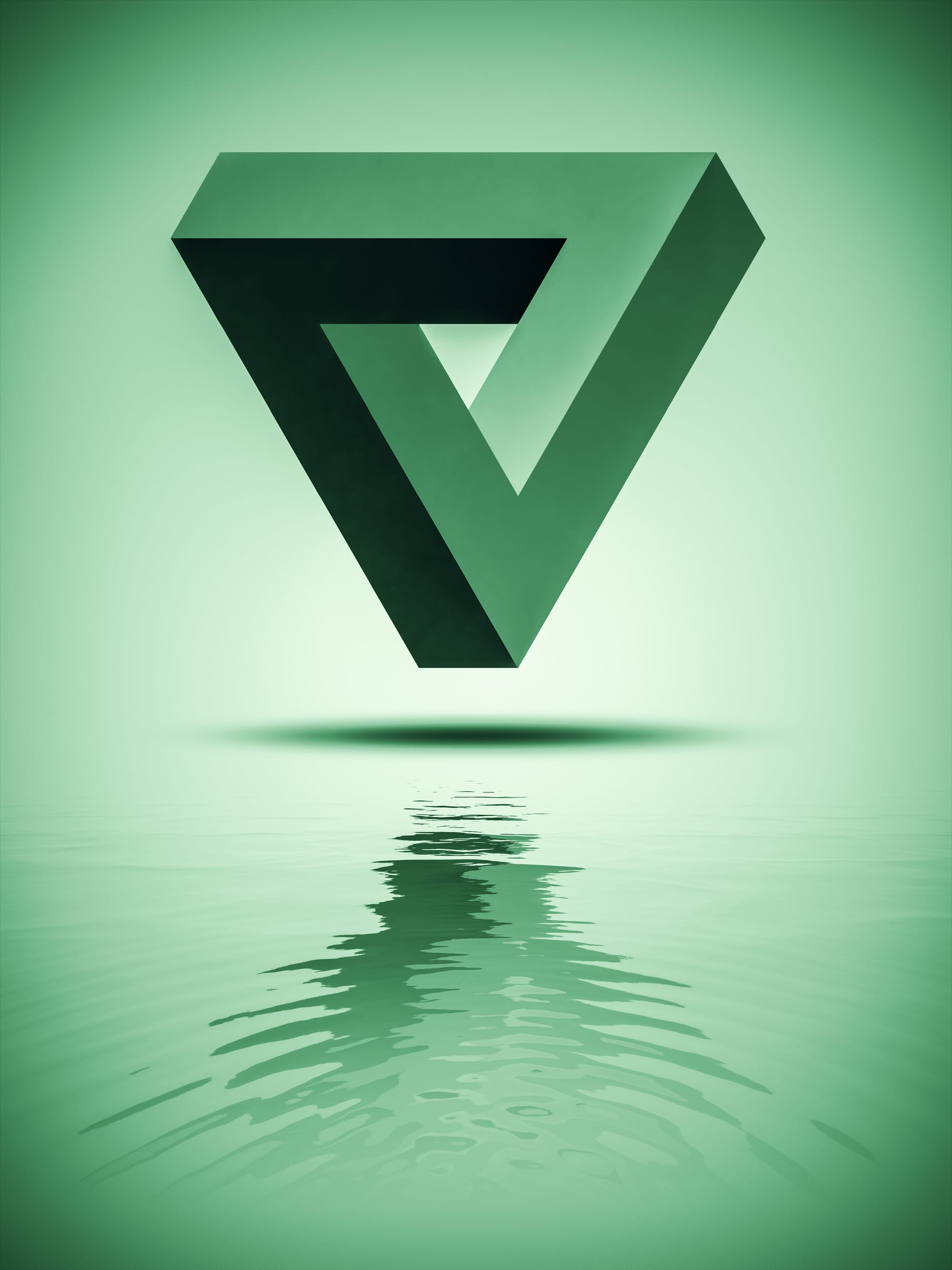 The triangle as a form of avoiding life.