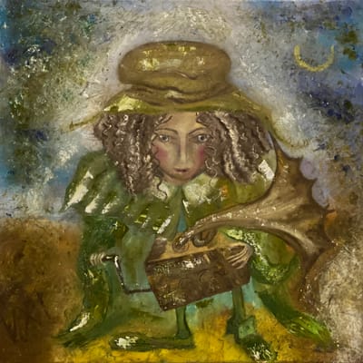 Mediator with gramophone