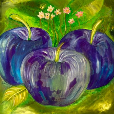 Blue apples