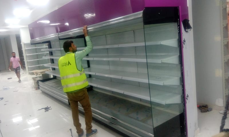 بعض الصور من اعمالنا { تجهيزات سوبر ماركت }