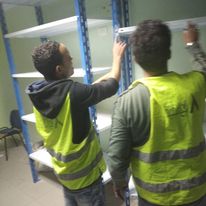 بعض الصور من اعمالنا { تجهيز مخازن }