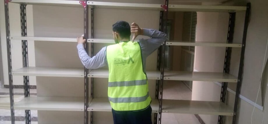 بعض الصور من اعمالنا { تجهيز مخازن }