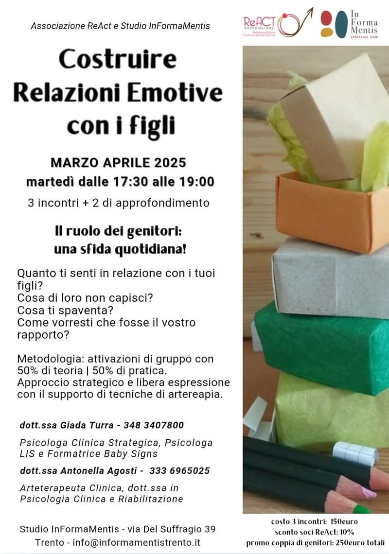 COSTRUIRE RELAZIONI EMOTIVE