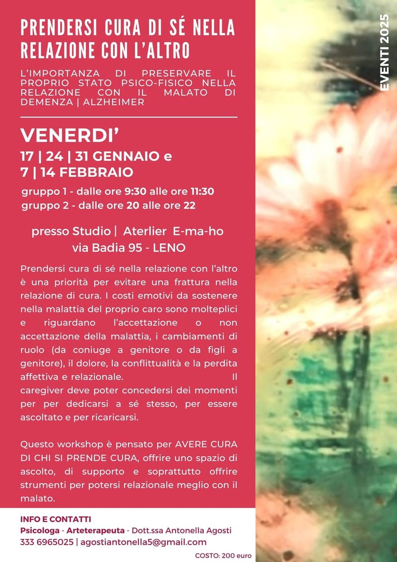 PRENDERSI CURA DI SE' NELLA RELAZIONE CON L'ALTRO