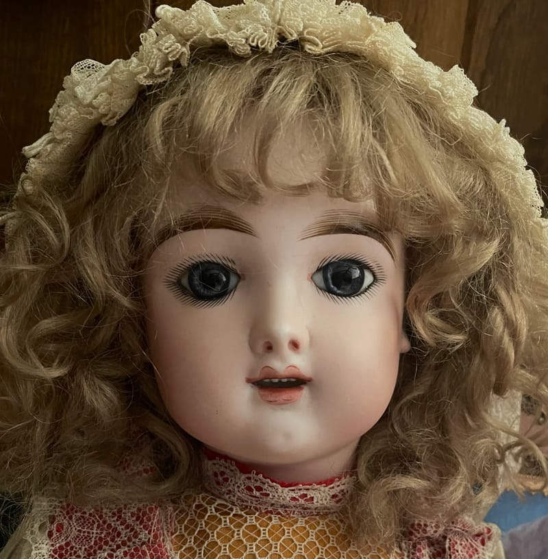 Grande Poupée Ancienne En Porcelaine 54 Cm - A.M 1894 D.E.P., LRG, Antique