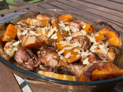 עוף בטריאקי ודלעת