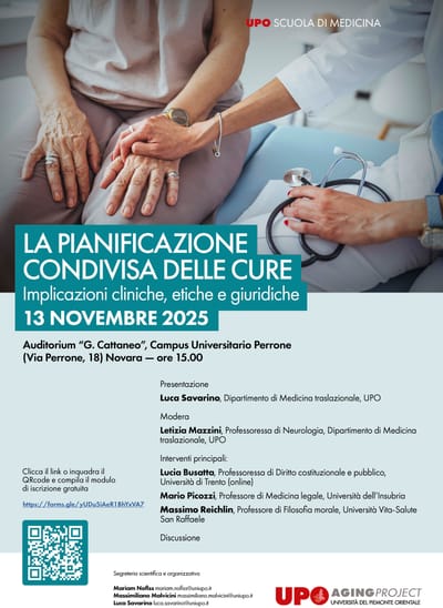 LA PIANIFICAZIONE CONDIVISA DELLE CURE - UPO SCUOLA DI MEDICINA