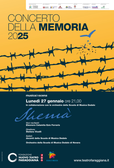 MUSICA - lunedì 27 gennaio ore 21 CONCERTO DELLA MEMORIA 2025 SHEMÀ