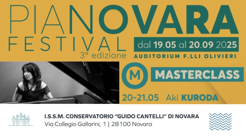 Conservatorio Cantelli di Novara - PIANOVARA FESTIVAL: MASTERCLASS