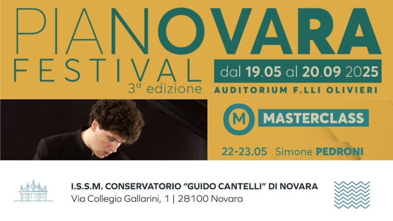 Conservatorio di Novara - PIANOVARA FESTIVAL: MASTERCLASS