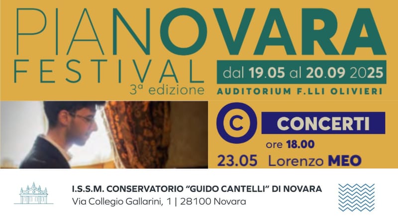 Conservatorio di Novara - PIANOVARA FESTIVAL: CONCERTO