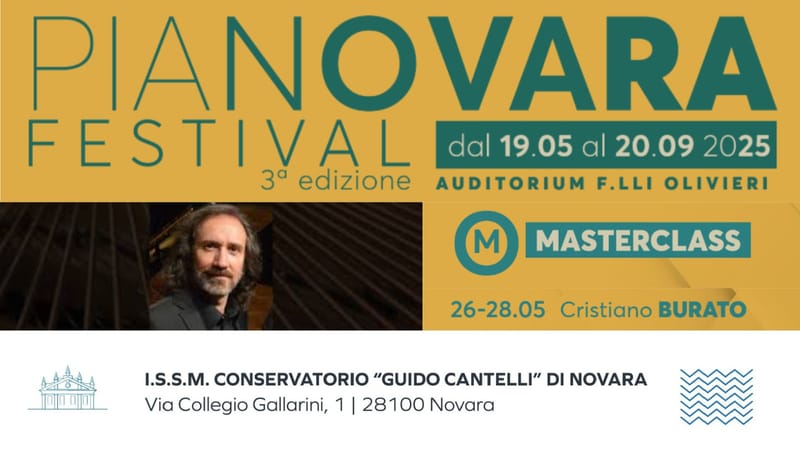 Conservatorio di Novara - PIANOVARA FESTIVAL: MASTERCLASS