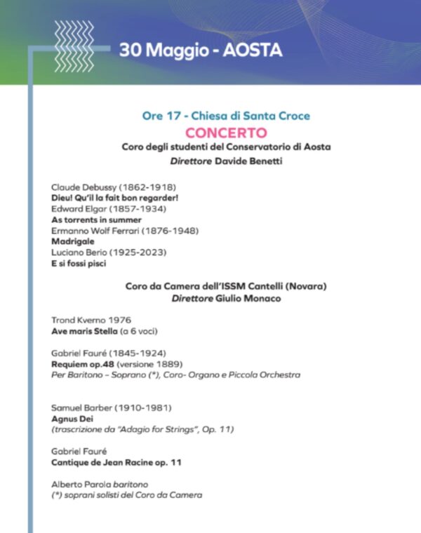 Conservatorio di Novara - FESTIVAL CORALE: CONCERTO