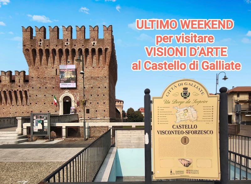 ULTIMO WEEKEND per visitare “VISIONI D’ARTE” al Castello di Galliate!