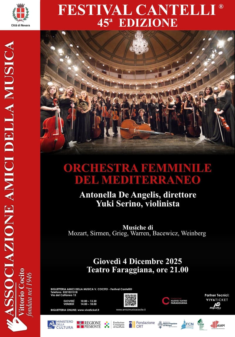 45° FESTIVAL CANTELLI ORCHESTRA FEMMINILE DEL MEDITERRANEO