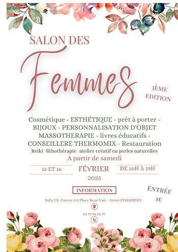 Salon des Femmes le 16 février 2025 à Chambéry