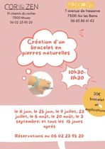 Atelier de création d'un bracelet en pierres naturelles