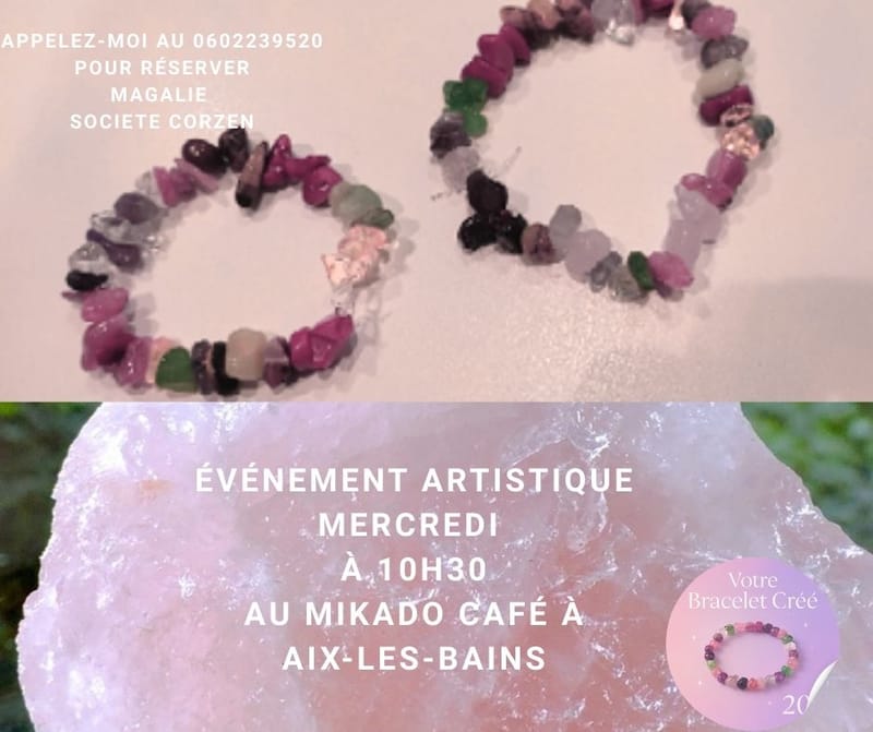 Atelier de création de bracelet en pierres naturelles
