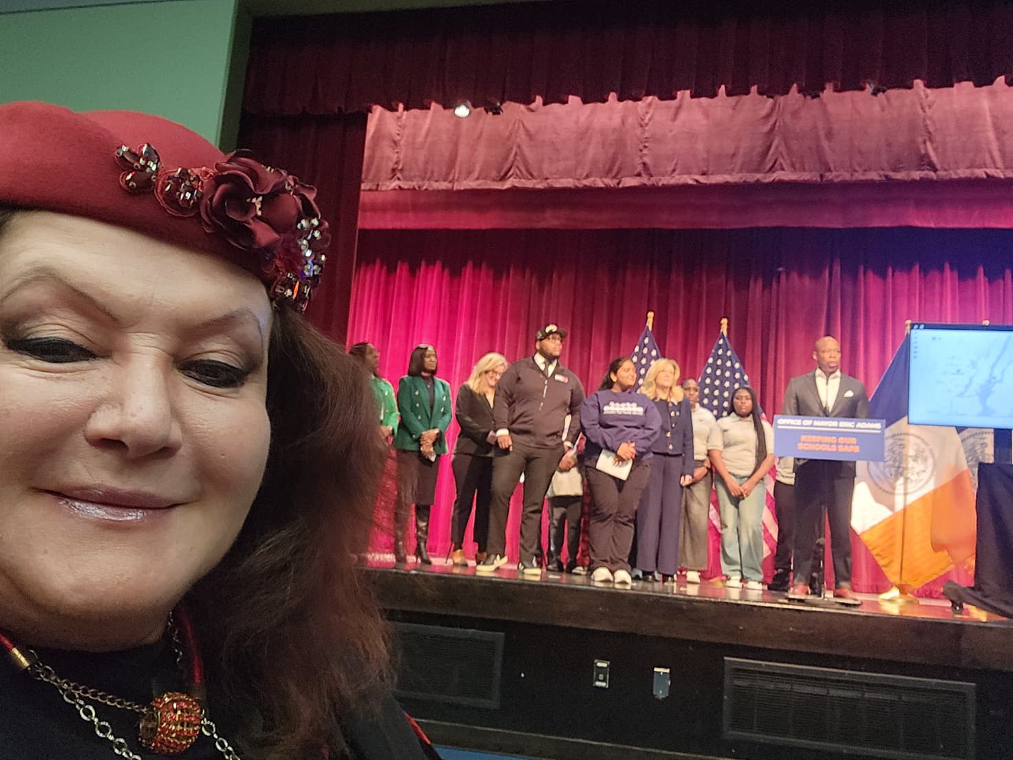 Club A-ELITA on press conference with Mayor Eric Adams