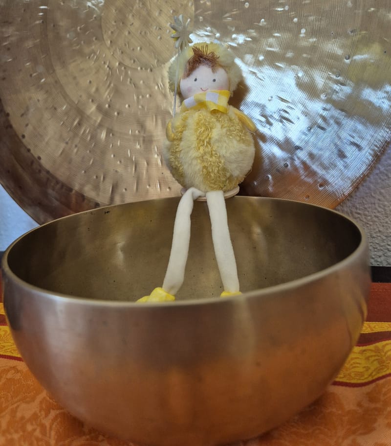 Taças de som em crianças