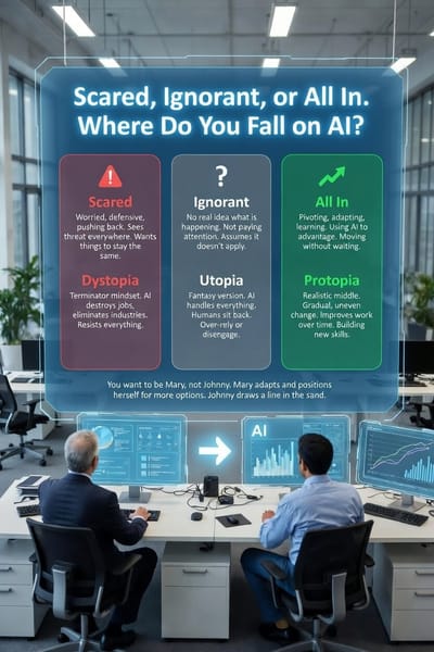 Scared, Ignorant, or All In. Where Do You Fall on AI?