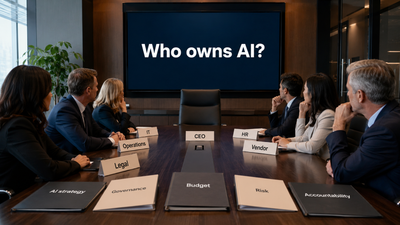 Who actually owns AI at your company?