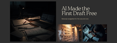 AI Gave Everyone a First Draft. Nobody Staffed the Second One.