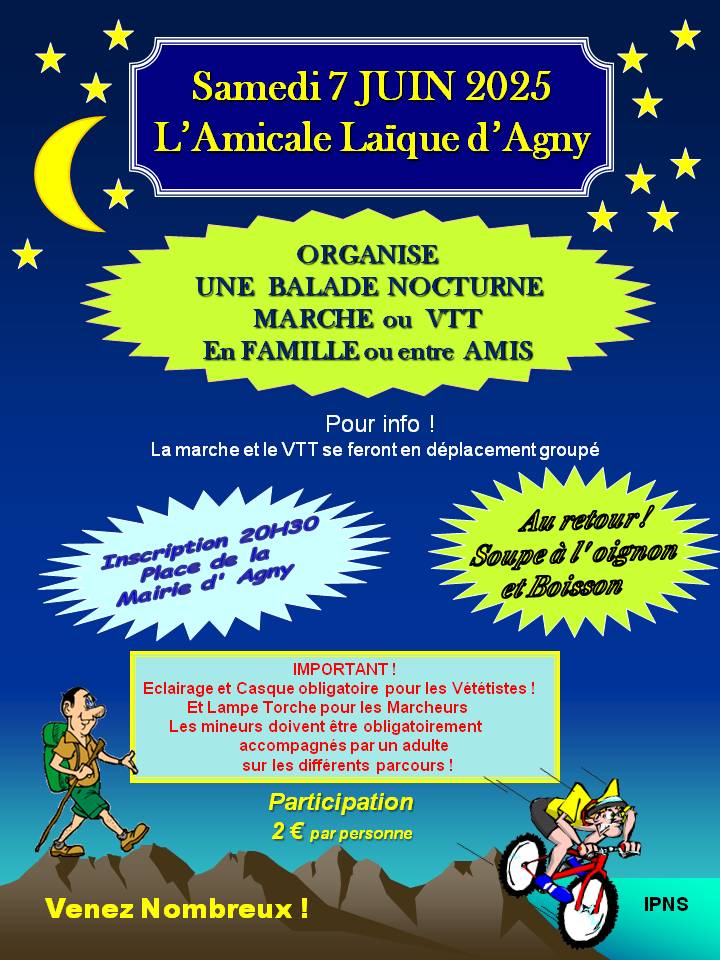 Samedi 7 juin 20h30 - Balade nocturne