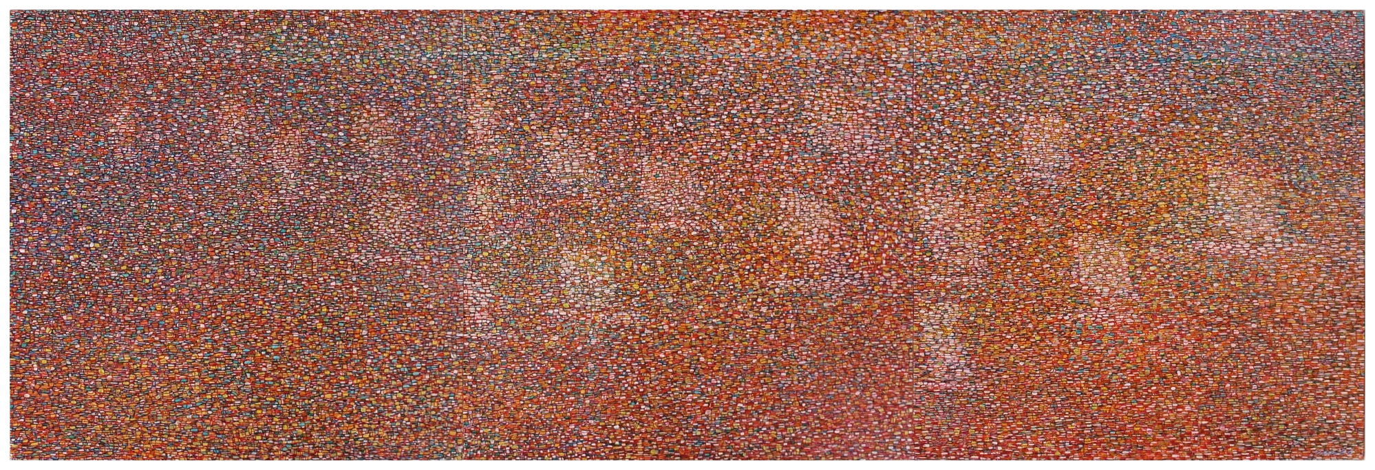 Farewell to the long-awaited Sun, Acrylic on paper, 33x40cm, Private collection