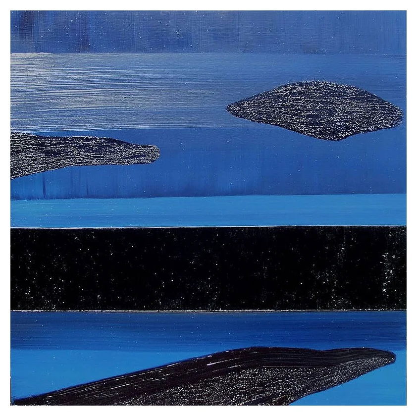 Islands 3, Oil on board, 100x100cm, Budapest