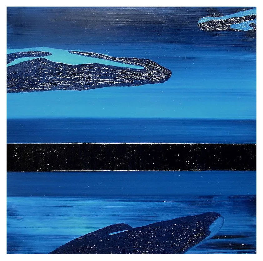 Islands 2, Oil on board, 100x100cm, Budapest