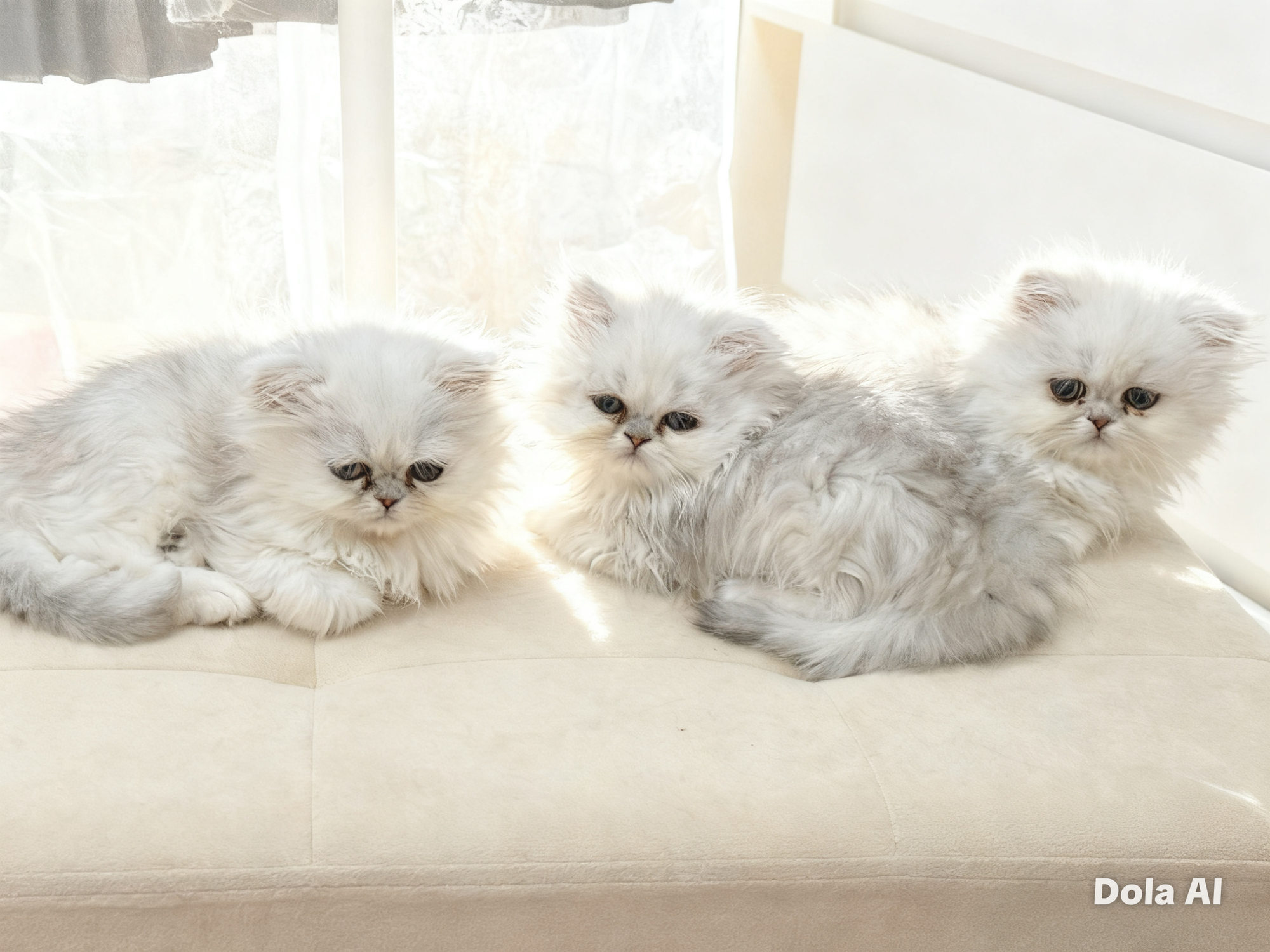 Izzy has three kittens available—one boy and two girls.