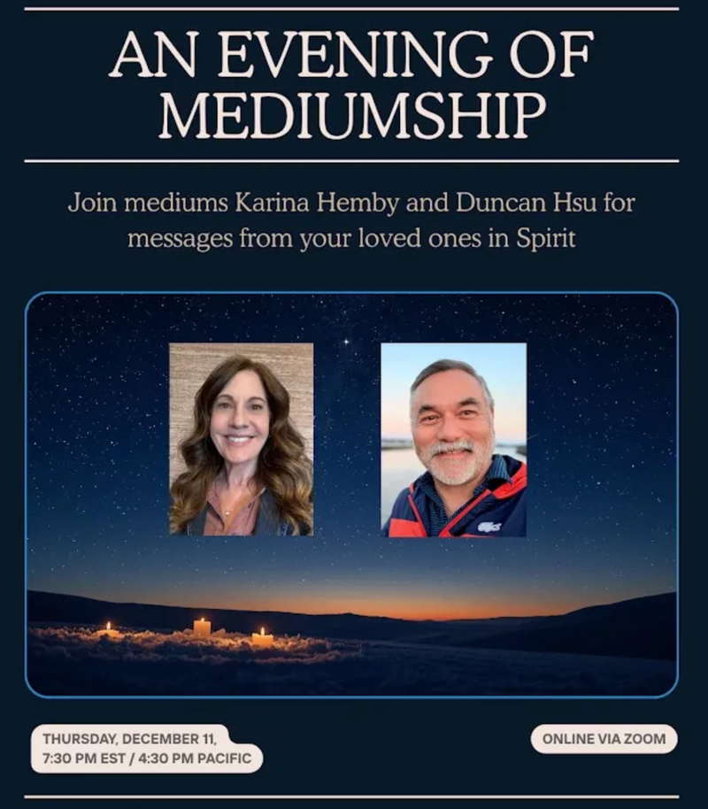 An Evening of Mediumship with Karina Hemby