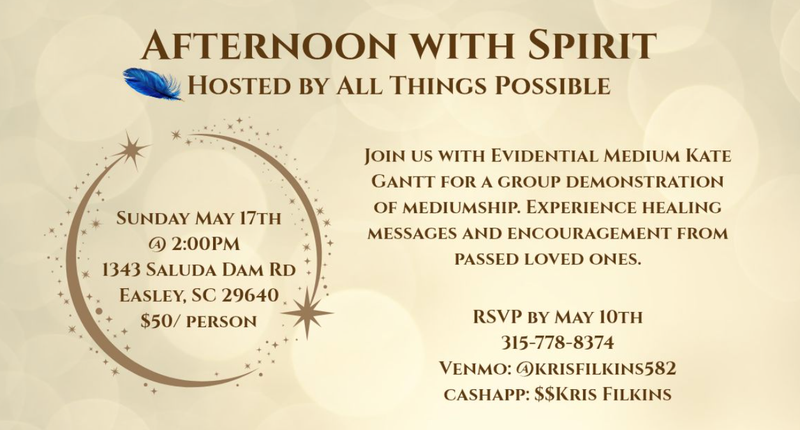 Afternoon with Spirit Mediumship Demonstration with Kate Gantt
