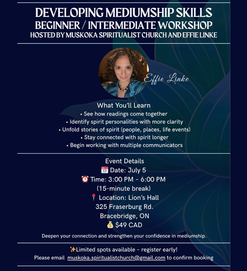 Developing Mediumship Skills with Effie Linke