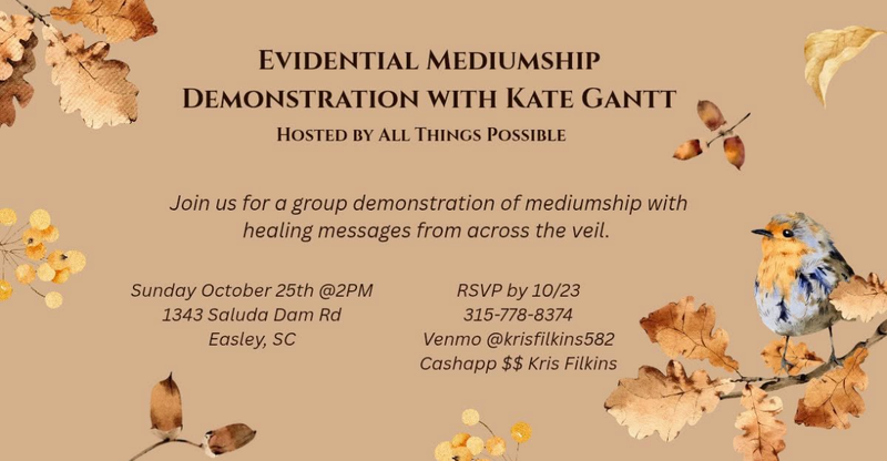 Afternoon with Spirit Demonstration with Kate Gantt