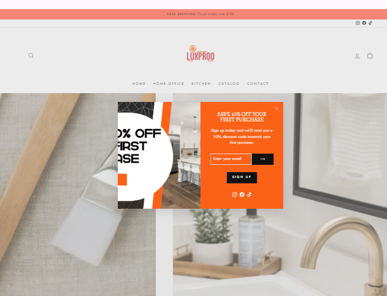 LUXPROO Store Design Project