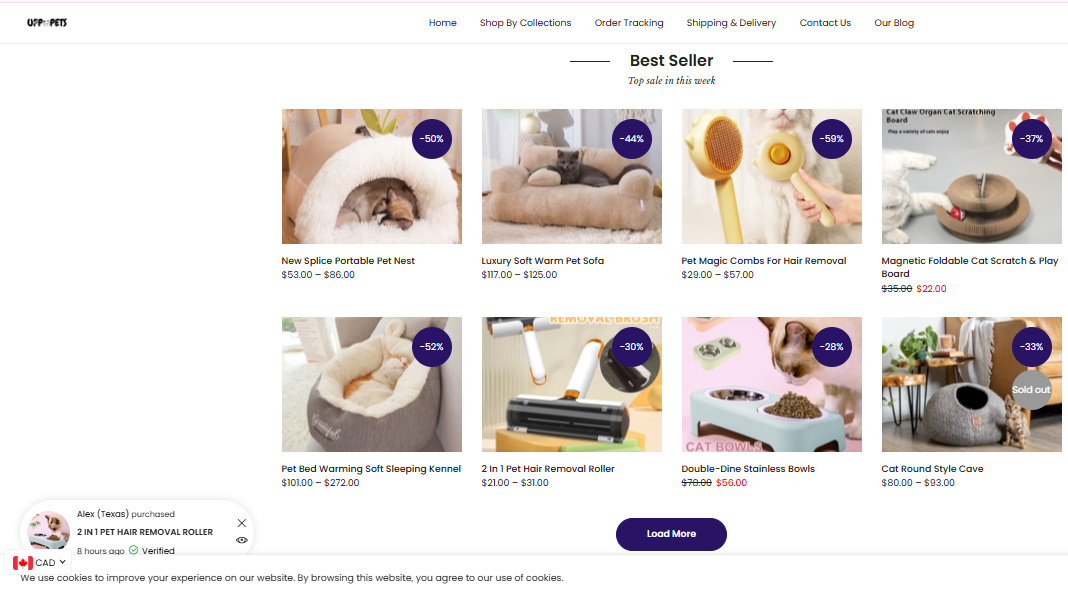 UPPAPETS Store Project