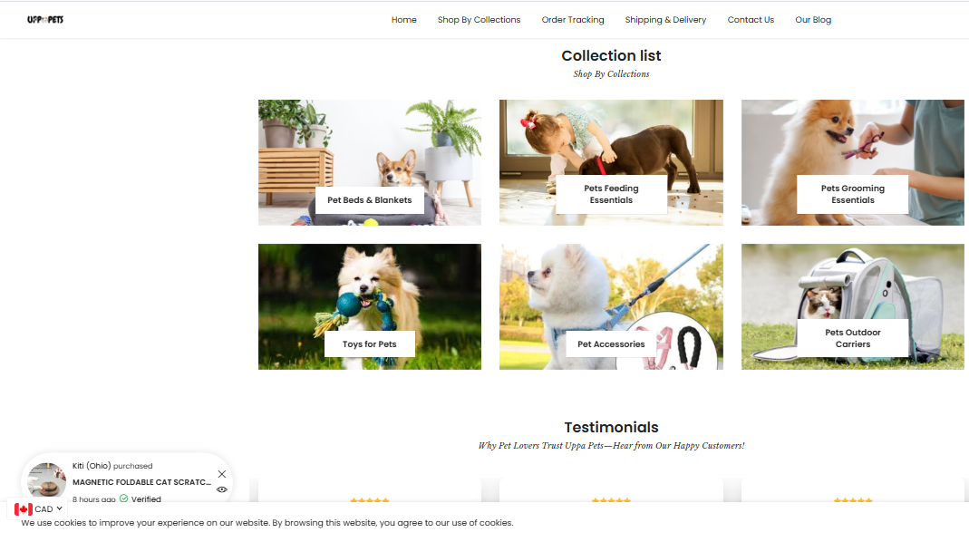 UPPAPETS Store Project