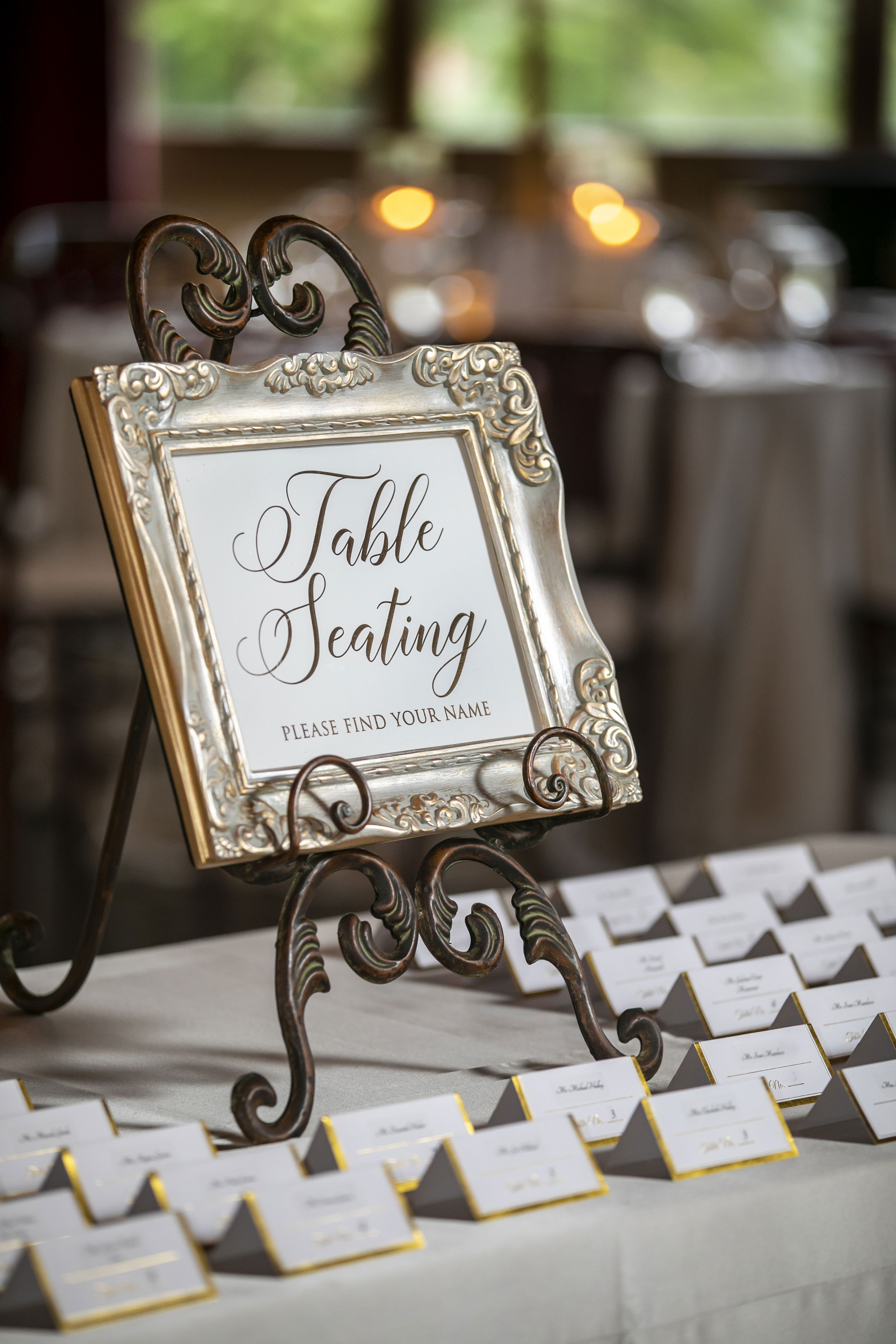 seating layout for reception venue near Monroe, Georgia