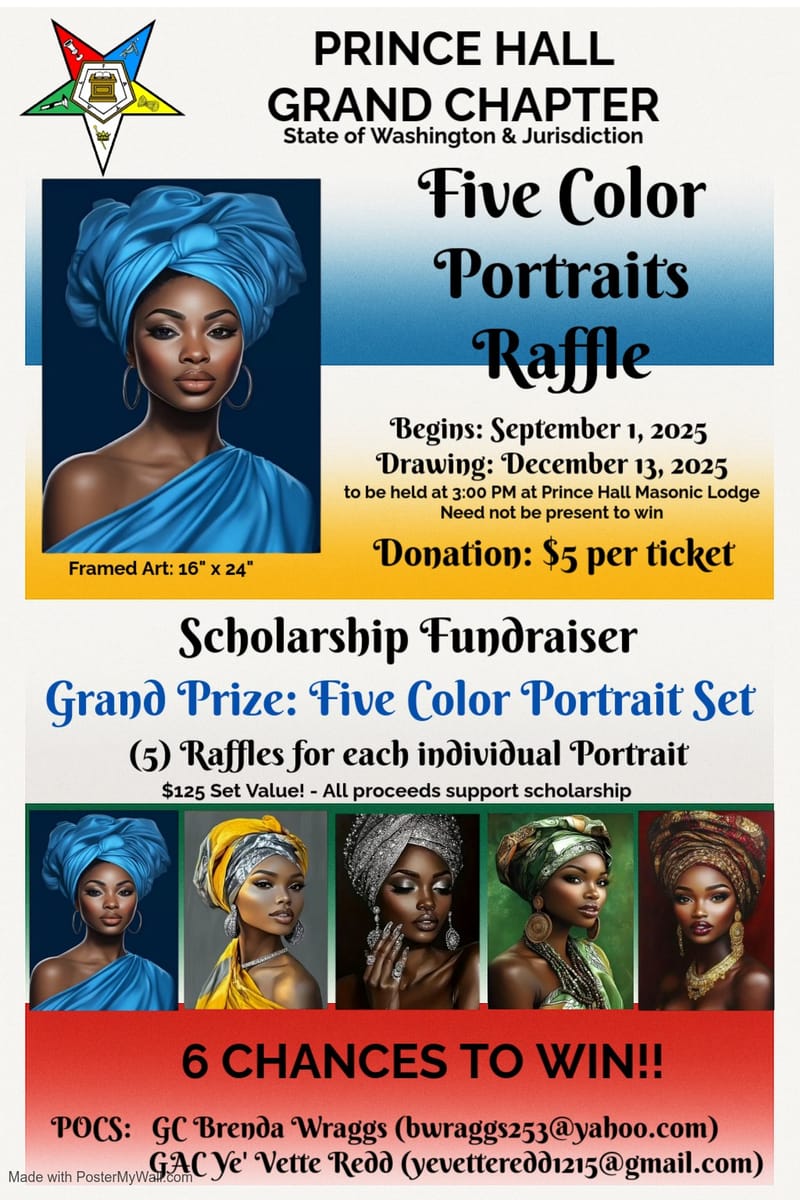 Five Color Portraits Raffle